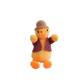 Strict selection of straw hat duck plush pendant key chain girlfriends schoolbag pendant Net red duck grab Doll Doll wholesale