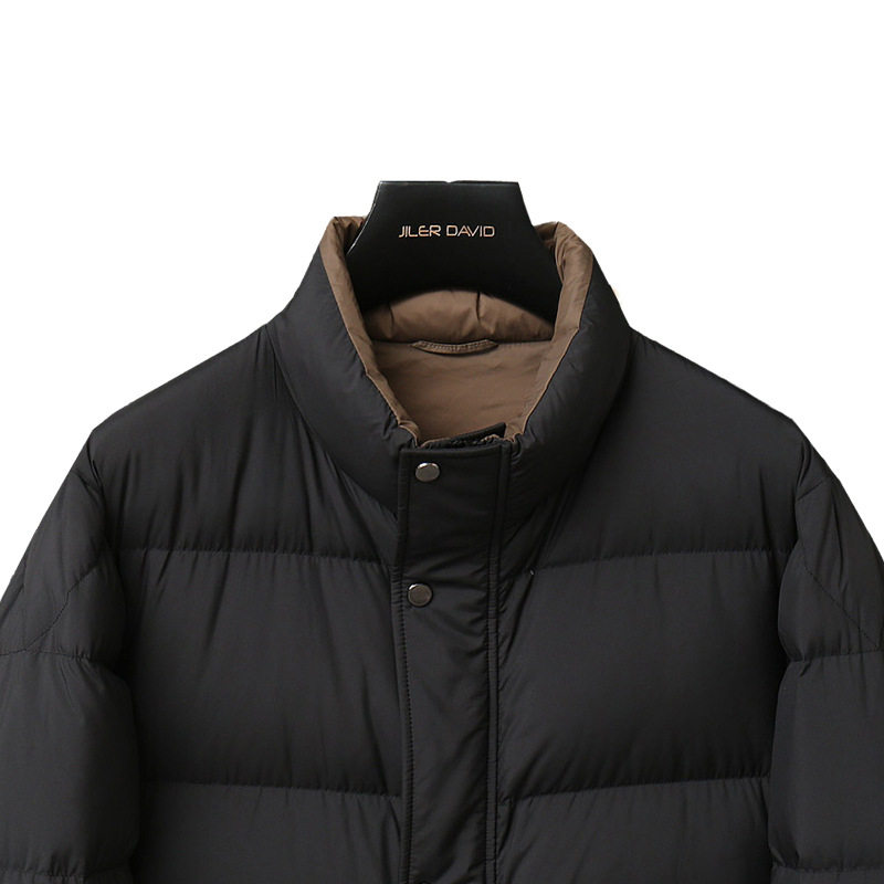 Vertical Collar Down Jacket Men's Short Winter New Duck Down Warm Casual Fashionable Brand Korean Style Jacket Men's in stock