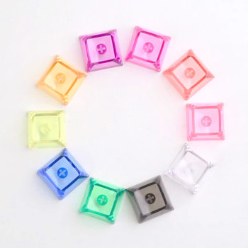 Highly Transparent Translucent Multi-color Customized Mechanical Keyboard Keycaps PC Material XDA Height 9.3mm Glossy Keycaps