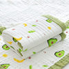 Baby bath towel 110/110 six layer gauze wrapping high density cotton gauze blanket baby bag is in stock wholesale