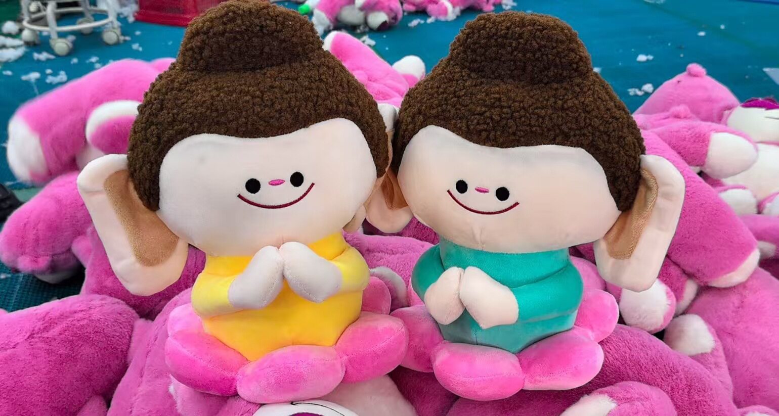 40厘米12寸大号毛绒玩具地推礼品娃娃婚礼互动公仔玩具活动定logo