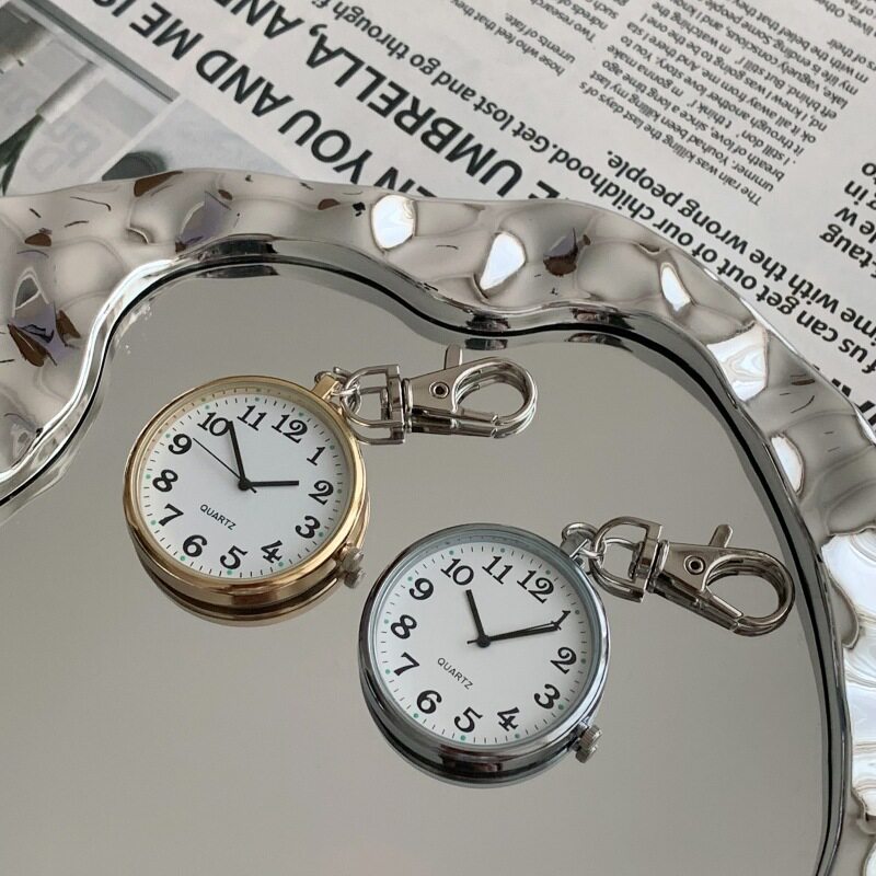 Pocket Watch with Large Dial, Digital Watch for the Elderly, Student Exam Watch, Simple Universal Model, Keychain Watch