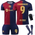 2425 barcelona main champions league no. 9 + socks + protective gear