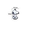 Classic Animated Cartoon Joint Snoopy Black and White Pendant Cool Disco Hip-Hop Trendy Girlfriends Couple Sweater Chain