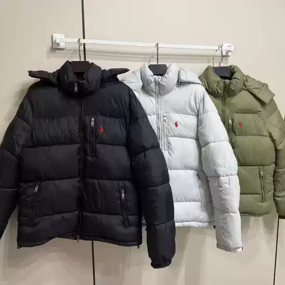 Cross-Border Correct Version of Laffy Pony Embroidery Men's and Women's Hooded Thickened Windproof, Waterproof and Warm Cotton Jacket