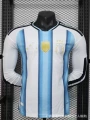 27 argentina home player version long sleeves