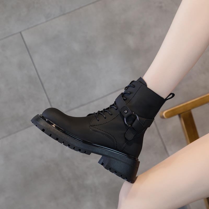 (Mới) Mã K3985 Giá 2100K: Giày Boot Cổ Thấp Nữ Wetdi Gót Vuông Hàng Mùa Xuân Thu Đông Đế Cao Giày Dép Nữ Chất Liệu G05 Sản Phẩm Mới, (Miễn Phí Vận Chuyển Toàn Quốc).