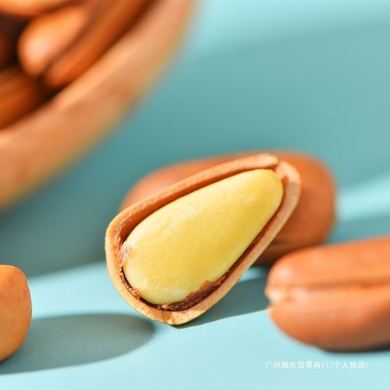 Bean Bear Northeastern Pine Nuts 502g Canned Net Weight Hand-Peeled Open Pine Nuts New Arrival Nuts Dried Fruit Snacks