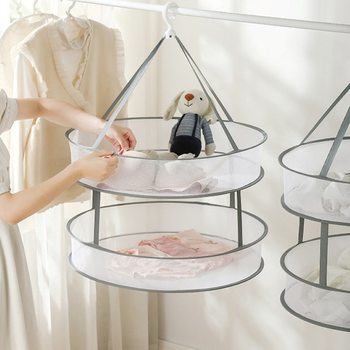 Clothes Drying Net, Drying Basket for Socks, Flat Drying Rack for Underwear, Household Sweater Drying Rack, Foldable