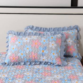 Class A Pillow Case Pillow Core Pair Set Cotton Thickened Pillowcase One Student Dormitory Single Lace Pillow Scalp