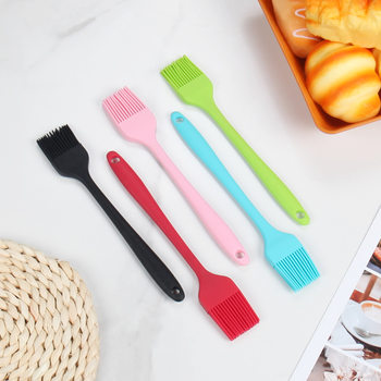 Silicone Brush One Oil Brush 21cm small size Barbecue Brush DIY Baking Tools High Temperature Resistant No Hair Drop Silicone Brush