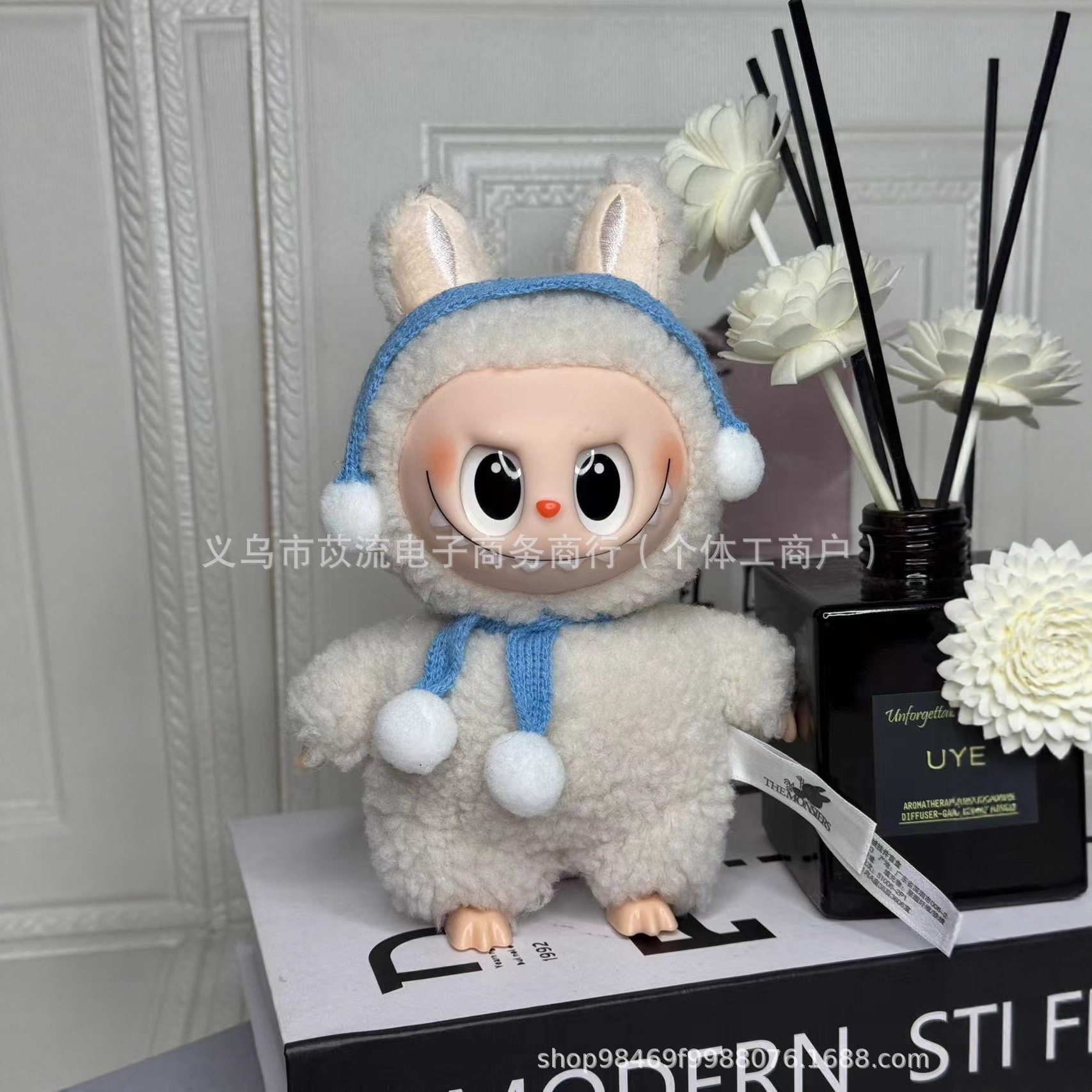 2026 Cross-Border Trending Toy Labubu Plush Doll Labubu Macaron Vinyl Face Trendy