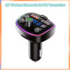 Q7 Colorful Atmosphere Light Car Mp3 Bluetooth Hands-Free 5.0 Dual Usbc Player Car Bluetooth Hands-Free Fm Transmitter