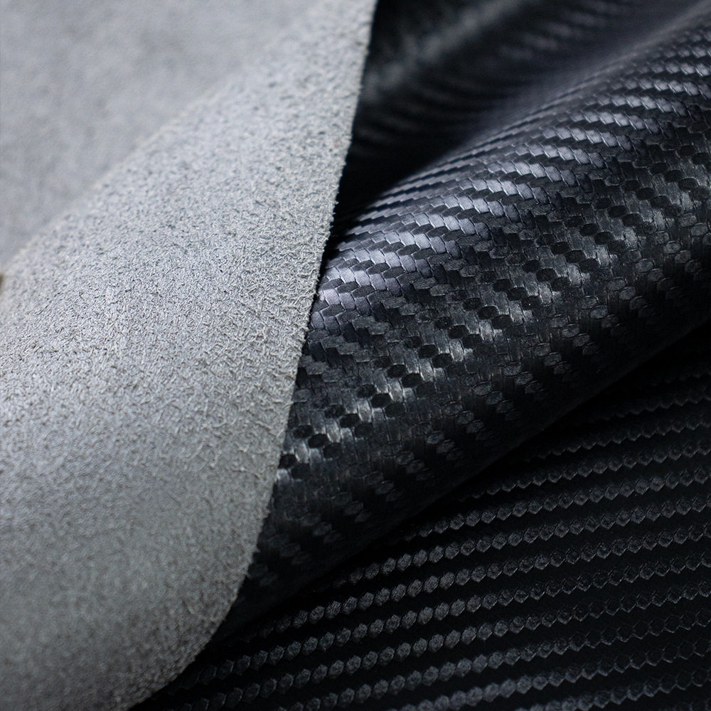 Car Seat Special Carbon Fiber Microfiber Leather 0.7mm Artificial Leather Luggage Seat Packaging Interior Decorative Leather
