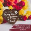 Wooden Rotating Commemorative Photo Frame Dog and Cat Pet Photo Frame Wooden Double-Sided Photo Frame Love Hanging Sign Can Be Written on the Ornaments