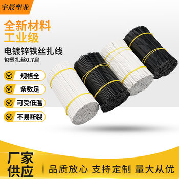 0.7mm Flat Plastic-coated Galvanized Wire Tie Tape Glue-coated Wire Bundle Wire Grape Branch Tie Tape