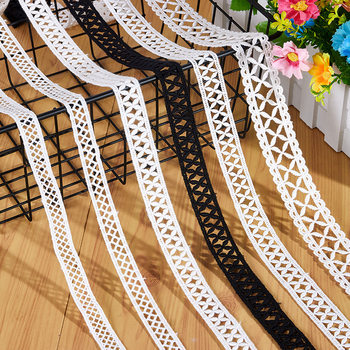 Tianyuan Embroidery Lace Width 1.5-3cm Lolita Cross Staircase Milk Silk Cotton Thread Water-Soluble Textile Accessories