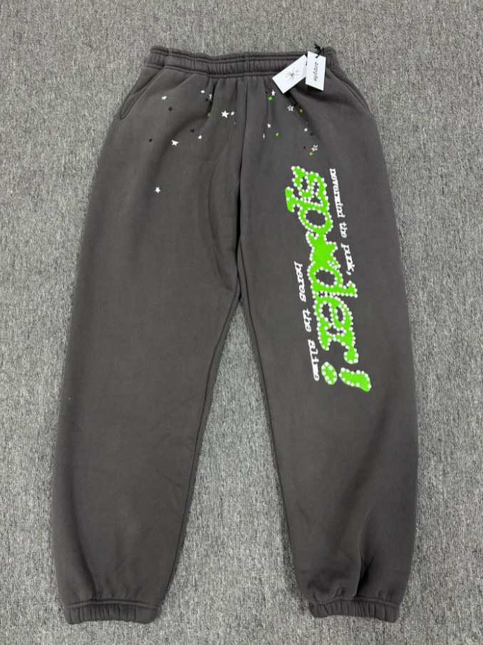 跨境爆款连帽衫555555美潮街头重磅宽松Sp5der卫衣卫裤男套装现货