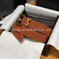 Brown gold buckle 3cm