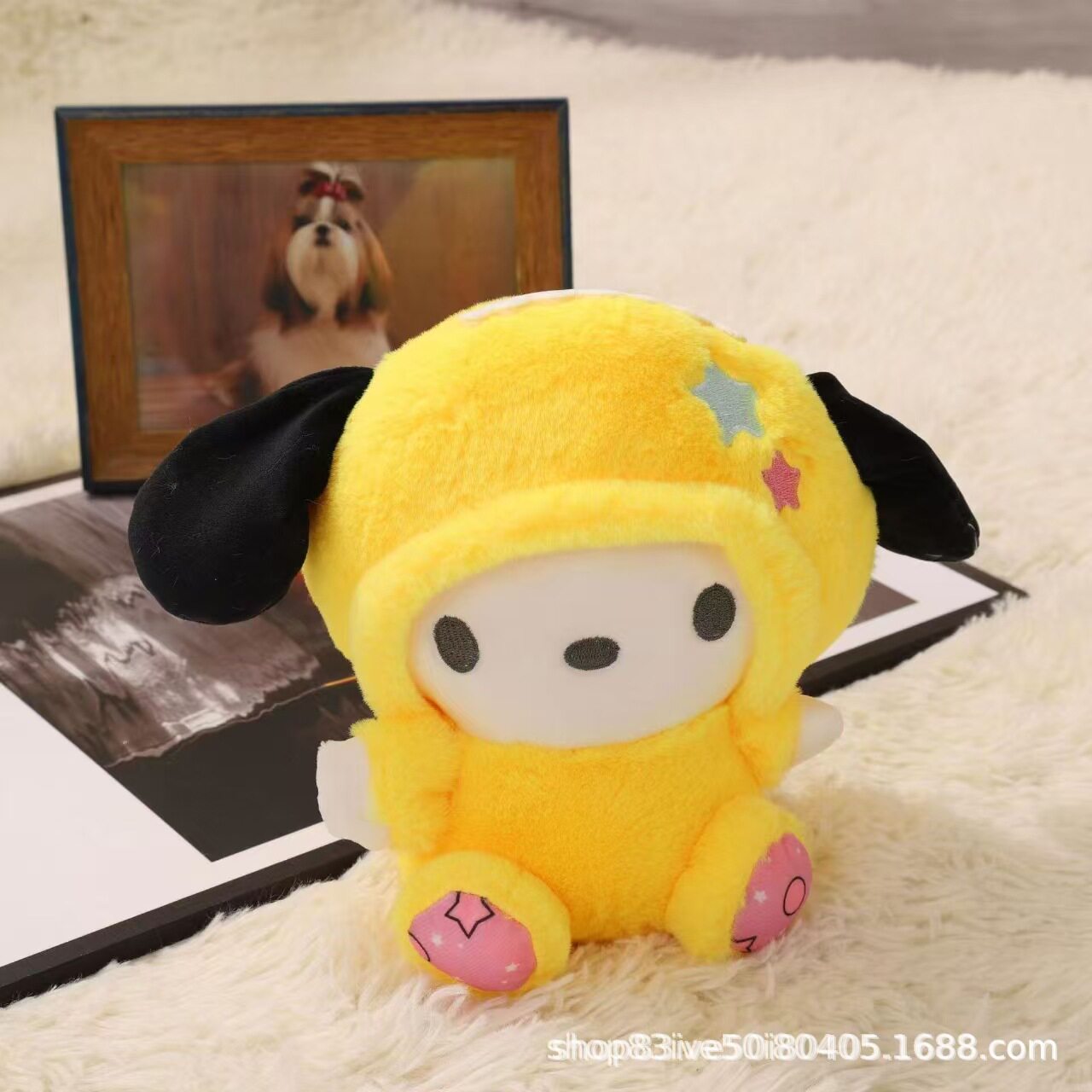 婚礼手抛娃娃8寸毛绒玩具公仔抓机娃娃定制logo