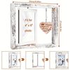 Cross-Border Wooden Rotating Commemorative Photo Frame Creative Heart-Shaped Pendant Photo Frame Display Stand Pet Photo Frame Christmas Wholesale