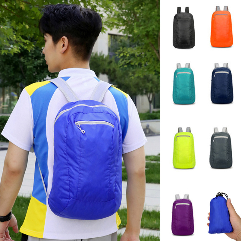 ถุงพับกลางแจ้งกระเป๋าผิวกระเป๋าเป้สะพายหลังกีฬากระเป๋าเป้สะพ...