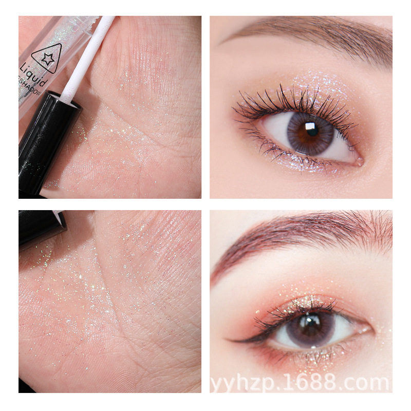 Liquid Eyeshadow Teardrop Glitter Sequin Silkworm Pearlescent Polarized Brightening Monochrome Highlight Eyeshadow Liquid Makeup