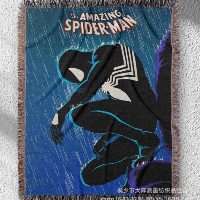 Comic Style Anime Weekly Magazine Boy Single Retro Trendy Cartoon Flannel Four Seasons Sofa Throw