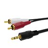 Audio cable 3.5mm to double lotus head one and two 2rca mobile phone computer audio cable to aux audio cable