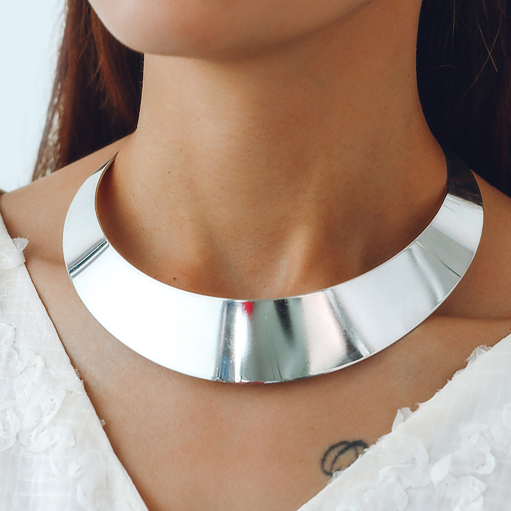 2016 European and American Jewelry Punk Xu Hao Metal Exaggerated Collar Necklace Collar