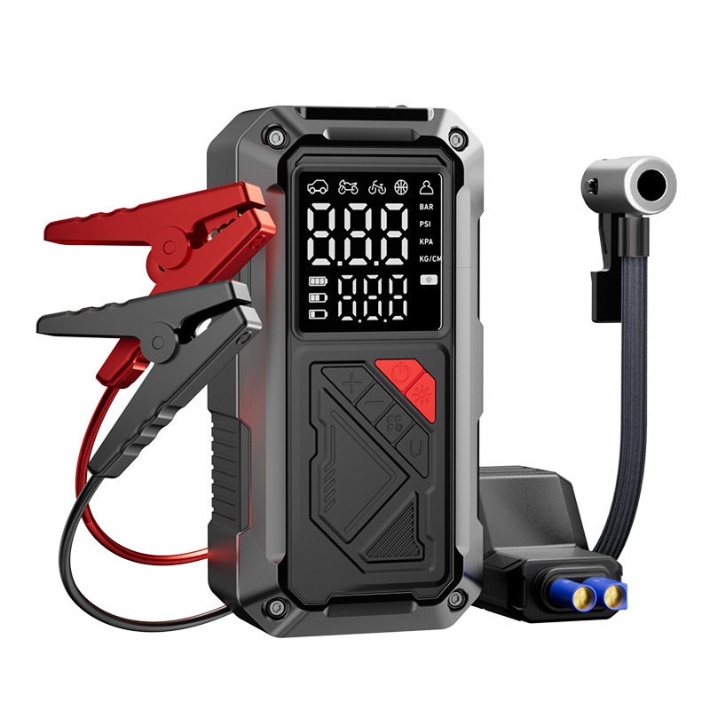 Cross-Border New Car Air Pump, Portable Tire Inflator, Small Multi-Functional Air Pump with Electric Charging and Inflating All-In-One Machine