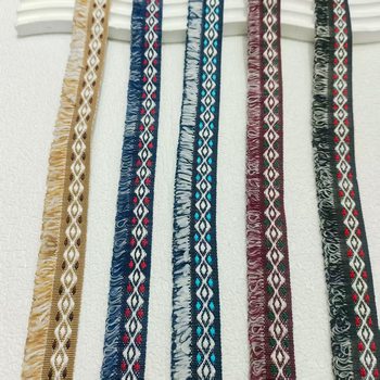 Ethnic Style Jacquard Webbing Tassel Webbing Clothing Shoes Lace Accessories Decoration Handmade DIY Materials Accessories