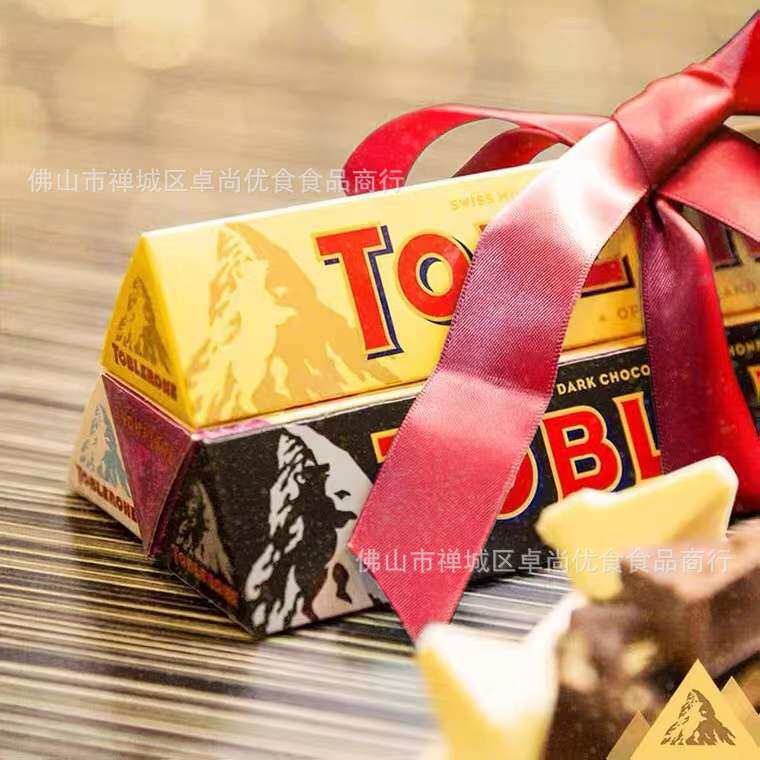 Swiss Toblerone Triangle Chocolate 5 Flavors Milk Black and White Qiao Almond Honey Almond Strips