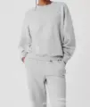 Gray crew neck