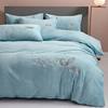 Winter Thickeneded Warm Milk Velvet Four-Piece Bed Bed Sheets Quilt Cover Coral Velvet Bedding Three-Piece Set Amazon