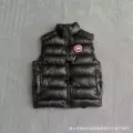 Black vest with red label