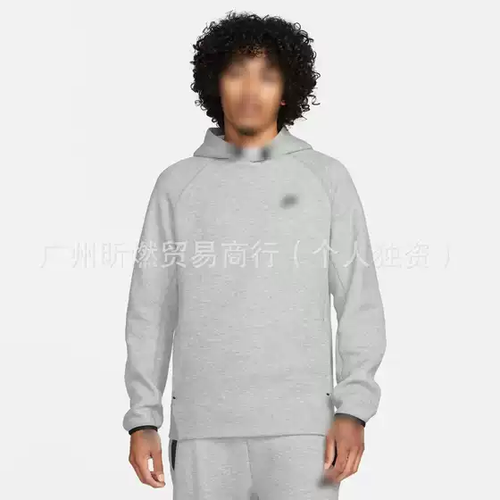 Cross-Border New Men's Spring Loose-Fitting Paul George Style Gray Hooded Sweatshirt in Stock