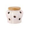 Cross-border Hollow-out Ceramic Storage Jar Garlic Ginger Dried Pepper Storage Box Kitchen Ventilation Storage Jar Pumpkin Jar