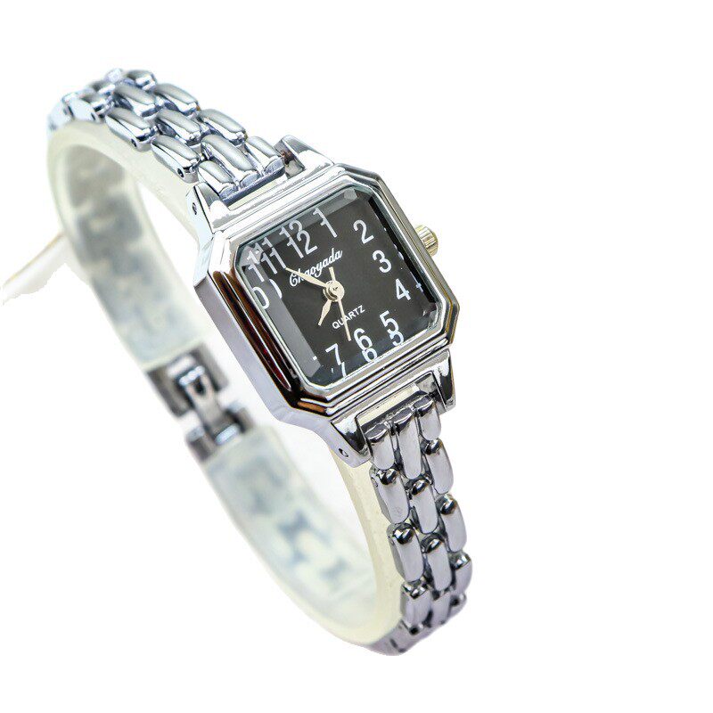 女款小众小方表百搭防水石英女士手表女生小巧轻奢ins风手链女表