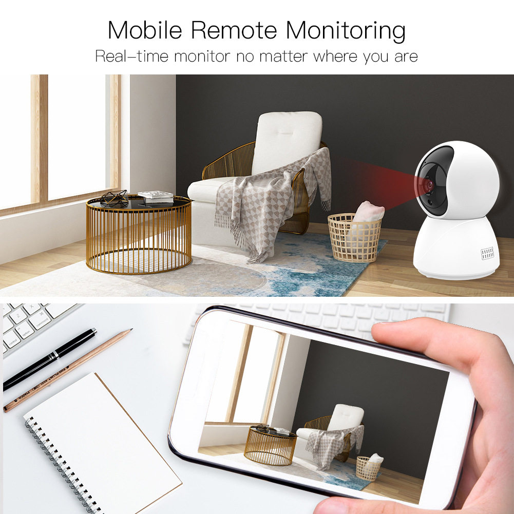 Graffiti WiFi Indoor PTZ Surveillance Camera Tuya Smart 1080P Home Shaker HD Camera