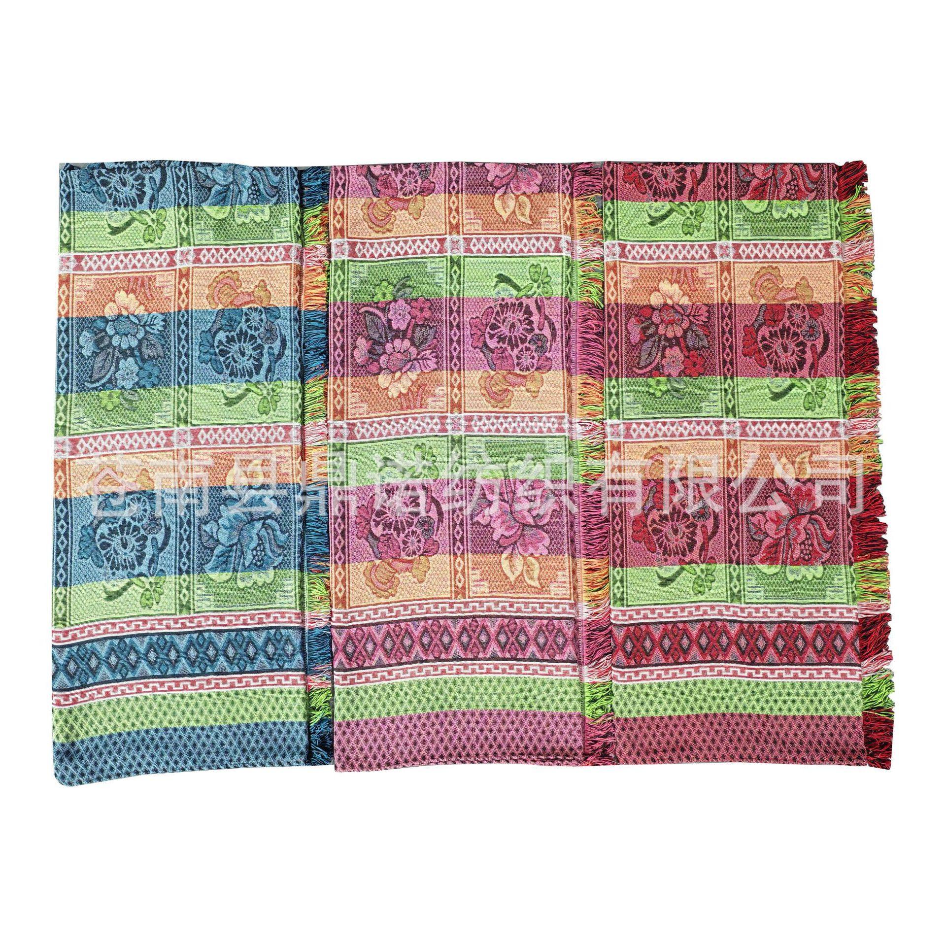 Knitted Vintage Thread Blanket Cotton Blanket Thin Bed Sheet Summer Sofa Towel Rifers Leisure Blanket Foreign Trade Bed Sheet picnic blanket Mat