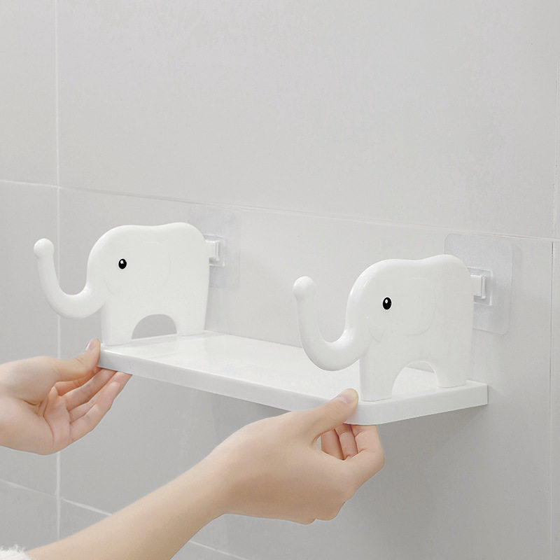 Elephant storage rack New punch-free wall-mounted storage rack kitchen bathroom draining study multi-functional storage rack
