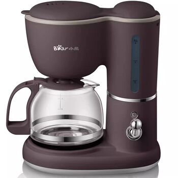 Bear Mini Coffee Machine Kfj-A06Q1 Coffee Machine American Household 600ml Drip Coffee Maker