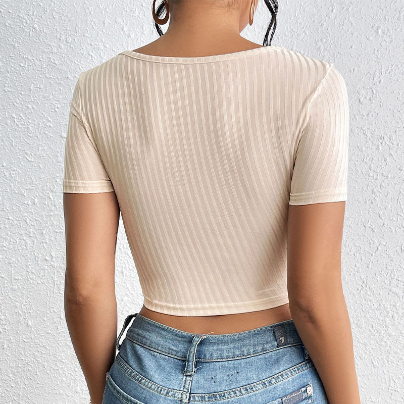 Summer Vintage Style Two Piece Set Sexy Square Neck Top Lightweight Solid Color Casual Wear Wholesale Available