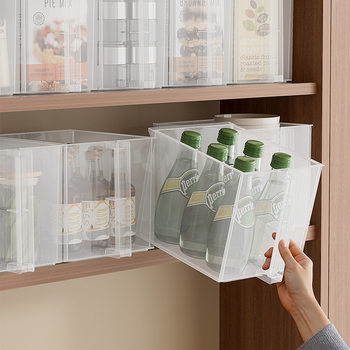 Kitchen Wall Cabinet Sundries Storage Box with Handle Snack Organizer Top Cabinet Storage Box Cabinet Organizer Sorting Basket