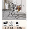 Y Clothes Drying Rack Floor-Standing Clothes Drying Rack Widened Household Quilt Drying Rack with Wheels Clothes Drying Rod Removable Thickened L