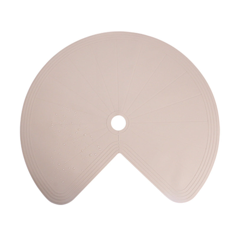 Cross-border silicone shelf liner easy to clean non-slip lazy Susan pad round kitchen liner non-slip cabinet liner