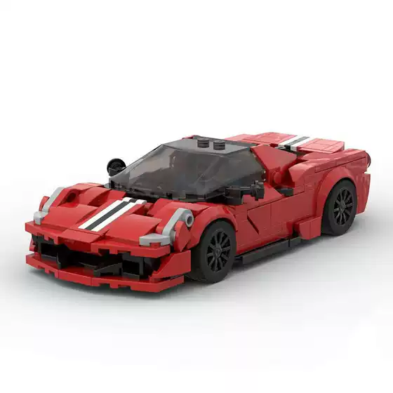 Children's Toy Car Model Sports Car Racing Car Small Particle DIY Building Blocks Moc Educational Technology Wholesale