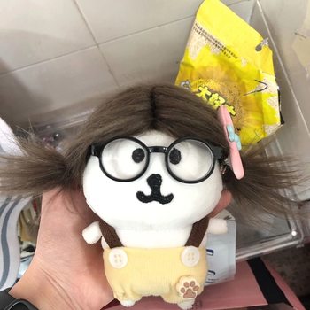 Self-Deprecating Bear Doll Wig Headgear Accessories DIY Cute Hairstyle DIY Casually Grab Cotton Doll Chestnut Brown