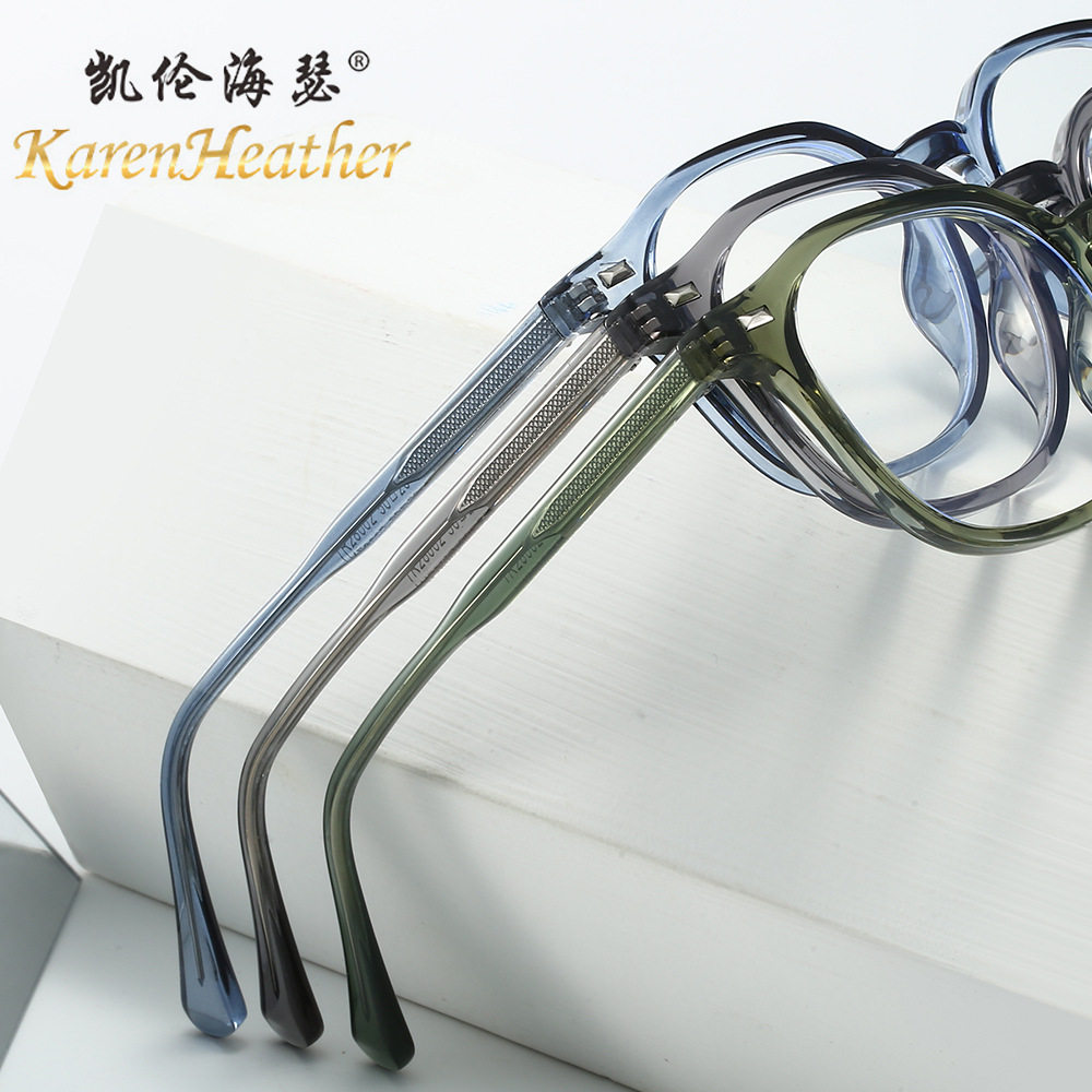 Retro Art Miding TR90 Glasses Frame 28002 Men's and Women's Myopia Can be Equiped with Plain Pin Anti-blue Glasses Tide